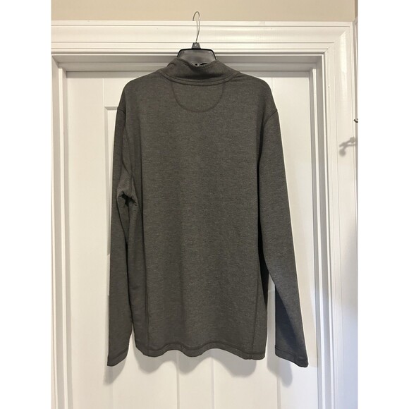 Orvis Shirt Mens XL Heather Gray French Terry 1/4 Zip Pullover Long Sleeve Soft - Picture 6 of 6